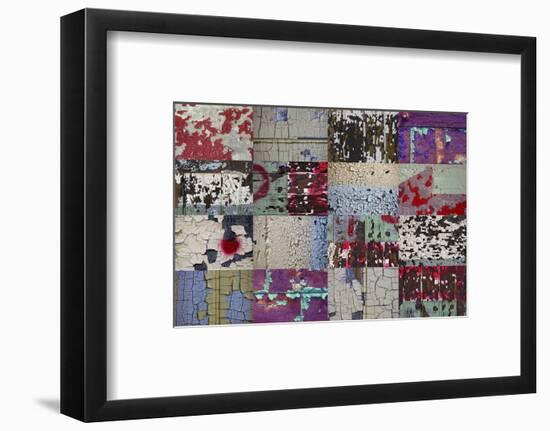 Collage of Door and Wall Details from the Abandoned Roosevelt Sweater Mill-Mallorie Ostrowitz-Framed Photographic Print