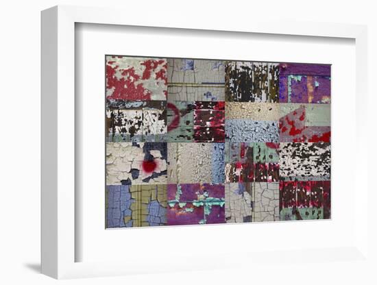 Collage of Door and Wall Details from the Abandoned Roosevelt Sweater Mill-Mallorie Ostrowitz-Framed Photographic Print