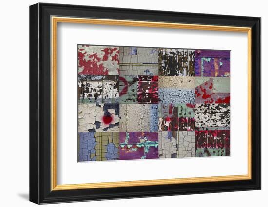 Collage of Door and Wall Details from the Abandoned Roosevelt Sweater Mill-Mallorie Ostrowitz-Framed Photographic Print