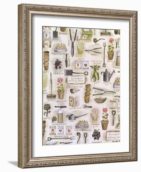 Collage of Gardening Items-Hope Street Designs-Framed Giclee Print