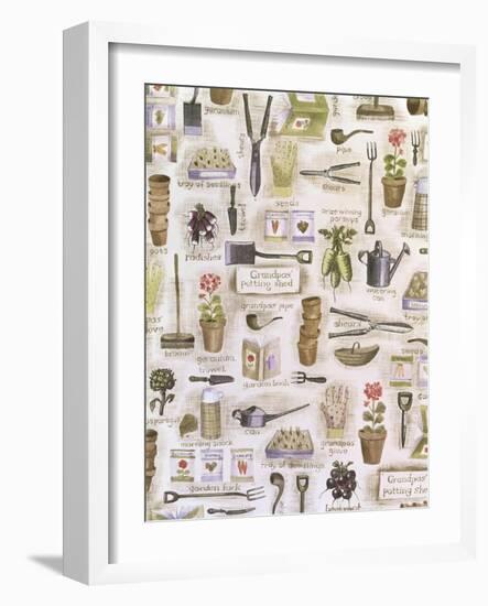 Collage of Gardening Items-Hope Street Designs-Framed Giclee Print