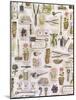 Collage of Gardening Items-Hope Street Designs-Mounted Giclee Print