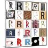 Collage Of Images With Letter R-gemenacom-Mounted Art Print