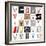 Collage Of Images With Letter V-gemenacom-Framed Art Print