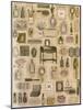 Collage of Items Found on Dressing Table-Hope Street Designs-Mounted Giclee Print