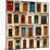 Collage of Old and Colorful Doors from Paris, France.-pink candy-Mounted Photographic Print