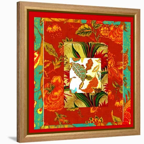 COLLAGE OF PATTERNS-Linda Arthurs-Framed Premier Image Canvas