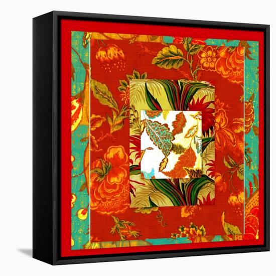 COLLAGE OF PATTERNS-Linda Arthurs-Framed Premier Image Canvas