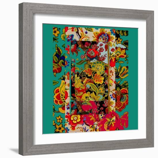 Collage of patterns-Linda Arthurs-Framed Giclee Print