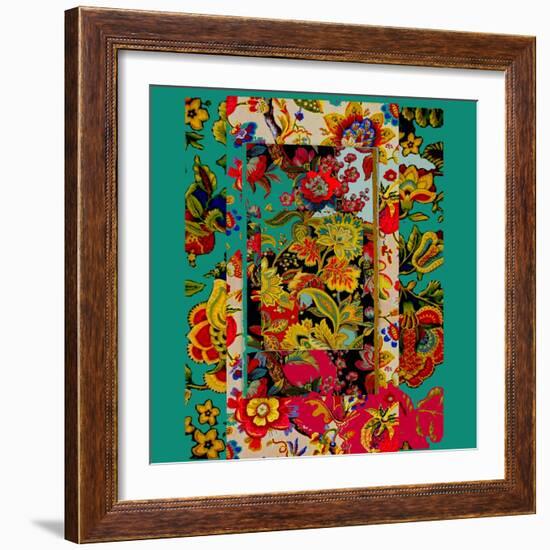 Collage of patterns-Linda Arthurs-Framed Giclee Print