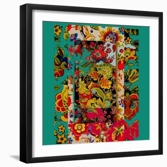 Collage of patterns-Linda Arthurs-Framed Giclee Print