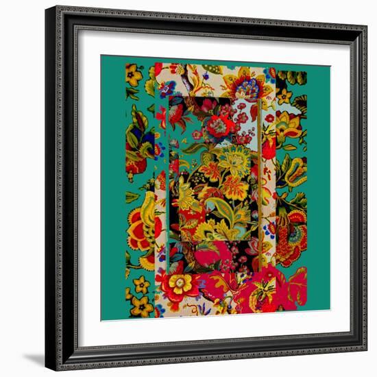 Collage of patterns-Linda Arthurs-Framed Giclee Print