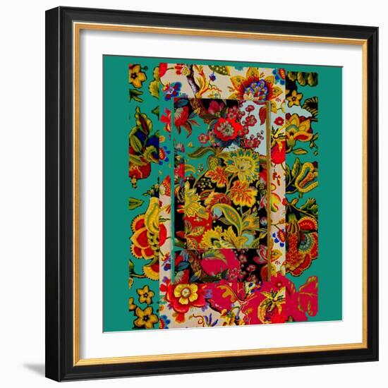 Collage of patterns-Linda Arthurs-Framed Giclee Print