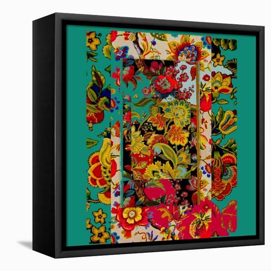 Collage of patterns-Linda Arthurs-Framed Premier Image Canvas