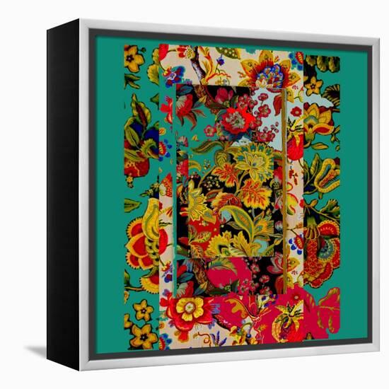 Collage of patterns-Linda Arthurs-Framed Premier Image Canvas