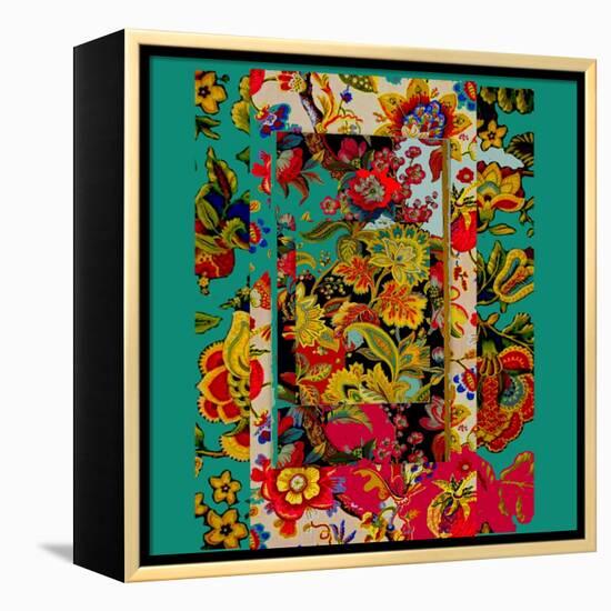 Collage of patterns-Linda Arthurs-Framed Premier Image Canvas