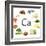 Collage Of Products Containing Calcium-Yastremska-Framed Art Print