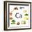 Collage Of Products Containing Calcium-Yastremska-Framed Art Print