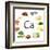 Collage Of Products Containing Calcium-Yastremska-Framed Art Print