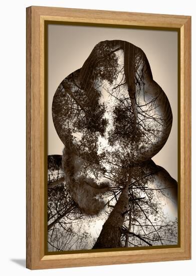 Collage of the Man in A Hat and Trees-metrs-Framed Premier Image Canvas