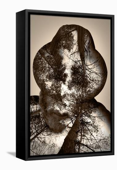 Collage of the Man in A Hat and Trees-metrs-Framed Premier Image Canvas