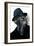 Collage of the Man in Eyepieces and A Tree-metrs-Framed Photographic Print