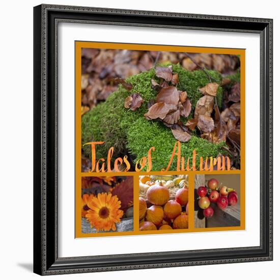 Collage with Autumnal Motifs-Andrea Haase-Framed Photographic Print