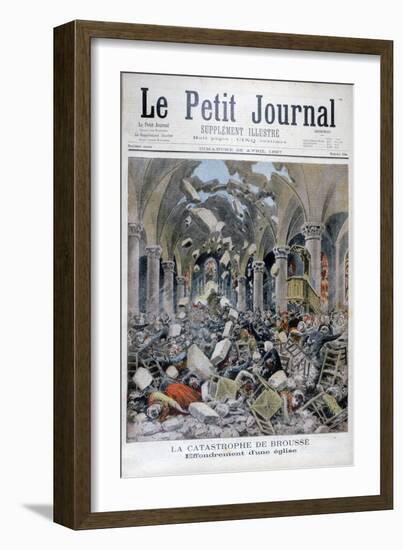 Collapse of a Church, Brousse, France, 1897-Henri Meyer-Framed Giclee Print