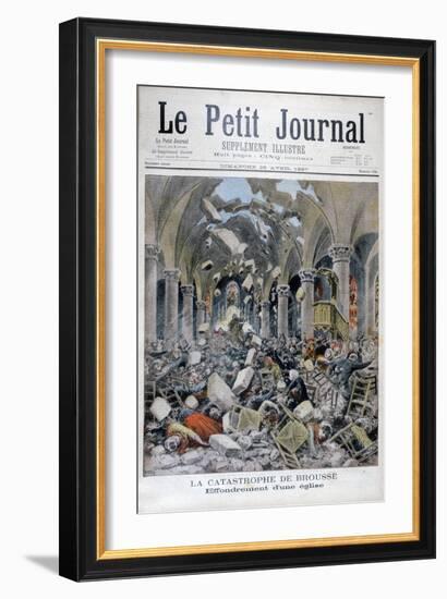 Collapse of a Church, Brousse, France, 1897-Henri Meyer-Framed Giclee Print