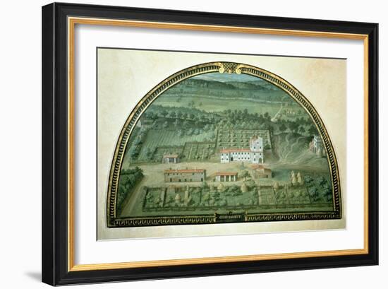 Colle Salvetti, from a Series of Lunettes Depicting Views of the Medici Villas, 1599-Giusto Utens-Framed Giclee Print