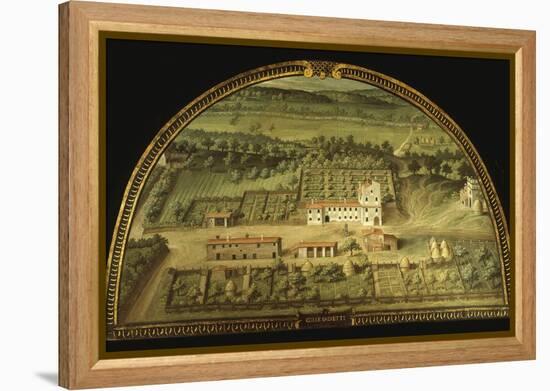 Colle Salvetti, Tuscany, Italy, from Series of Lunettes of Tuscan Villas, 1599-1602-Giusto Utens-Framed Premier Image Canvas