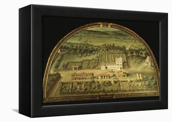 Colle Salvetti, Tuscany, Italy, from Series of Lunettes of Tuscan Villas, 1599-1602-Giusto Utens-Framed Premier Image Canvas