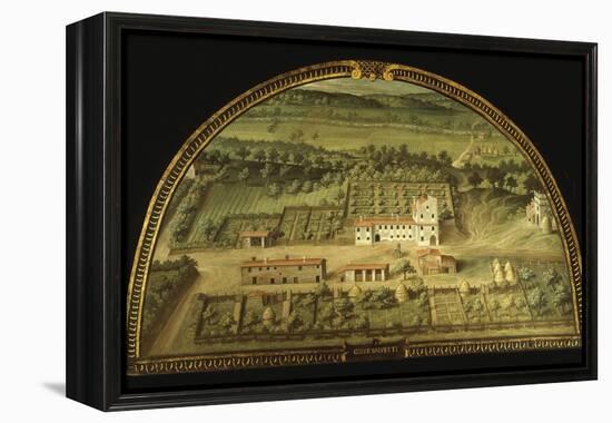 Colle Salvetti, Tuscany, Italy, from Series of Lunettes of Tuscan Villas, 1599-1602-Giusto Utens-Framed Premier Image Canvas
