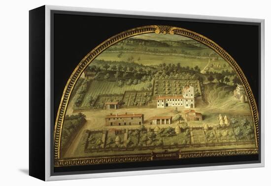 Colle Salvetti, Tuscany, Italy, from Series of Lunettes of Tuscan Villas, 1599-1602-Giusto Utens-Framed Premier Image Canvas