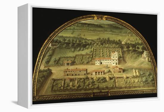 Colle Salvetti, Tuscany, Italy, from Series of Lunettes of Tuscan Villas, 1599-1602-Giusto Utens-Framed Premier Image Canvas