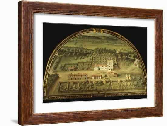 Colle Salvetti, Tuscany, Italy, from Series of Lunettes of Tuscan Villas, 1599-1602-Giusto Utens-Framed Giclee Print
