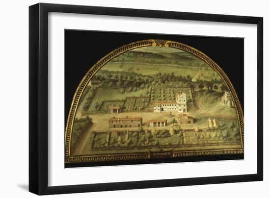 Colle Salvetti, Tuscany, Italy, from Series of Lunettes of Tuscan Villas, 1599-1602-Giusto Utens-Framed Giclee Print