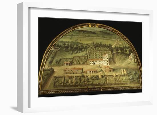 Colle Salvetti, Tuscany, Italy, from Series of Lunettes of Tuscan Villas, 1599-1602-Giusto Utens-Framed Giclee Print