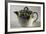 Collectible Teapot with Relief Floral Decoration, Ceramic, England-null-Framed Giclee Print