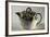 Collectible Teapot with Relief Floral Decoration, Ceramic, England-null-Framed Giclee Print