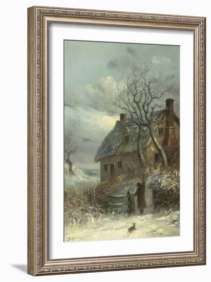 Collecting Firewood-Thomas Smythe-Framed Giclee Print