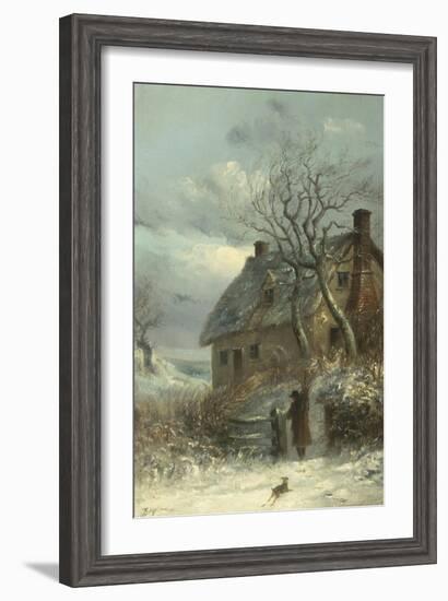 Collecting Firewood-Thomas Smythe-Framed Giclee Print