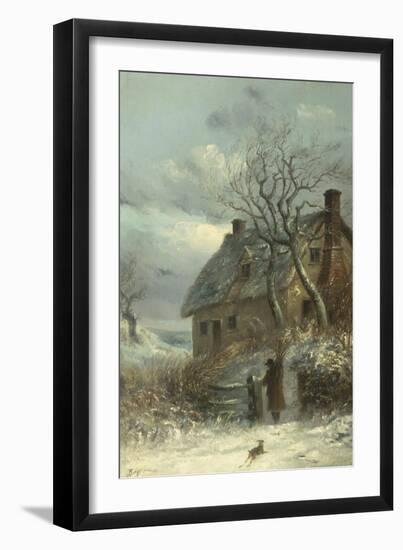 Collecting Firewood-Thomas Smythe-Framed Giclee Print