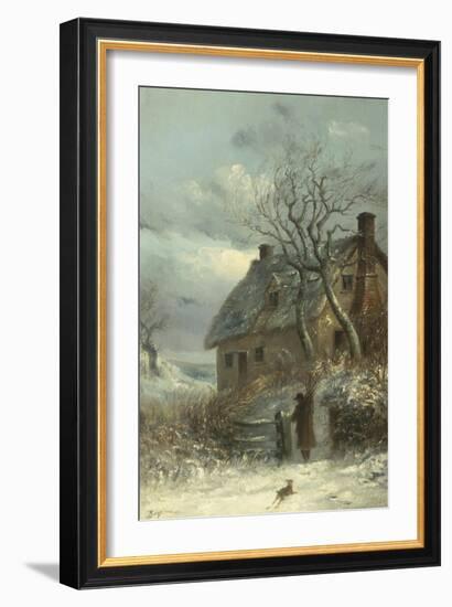 Collecting Firewood-Thomas Smythe-Framed Giclee Print