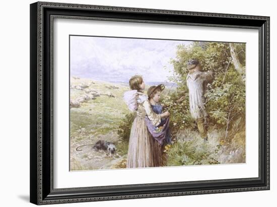 Collecting Flowers-Myles Birket Foster-Framed Giclee Print