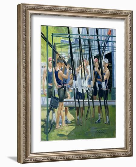 Collecting Oars-Timothy Easton-Framed Giclee Print