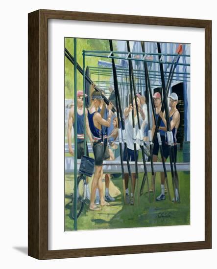 Collecting Oars-Timothy Easton-Framed Giclee Print