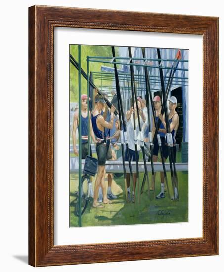 Collecting Oars-Timothy Easton-Framed Giclee Print