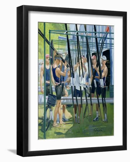 Collecting Oars-Timothy Easton-Framed Giclee Print