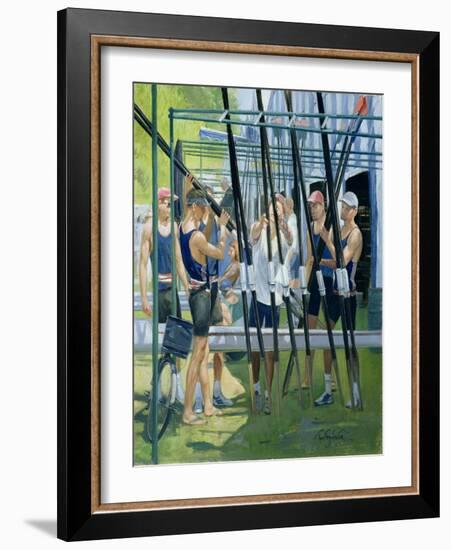 Collecting Oars-Timothy Easton-Framed Giclee Print